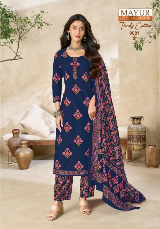 Mayur trendy cotton vol 9 best wholesale dress material market in mumbai